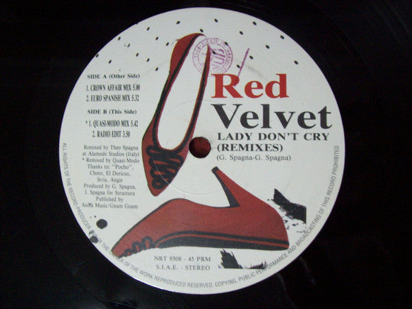 Red Velvet : Lady Don't Cry (Remixes) (12")