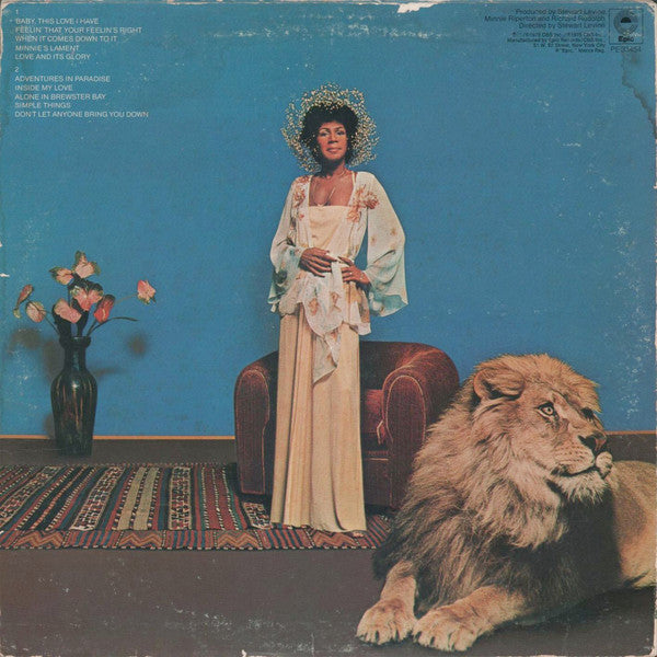 Minnie Riperton : Adventures In Paradise (LP, Album, Pit)