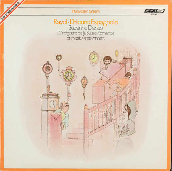 Maurice Ravel, Ernest Ansermet, Suzanne Danco, L'Orchestre De La Suisse Romande : L'Heure Espagnole (LP, Mono, RE)