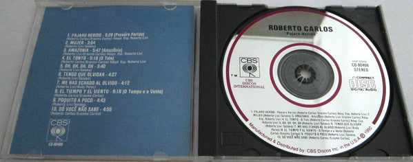 Roberto Carlos : Pájaro Herido (CD, Album)