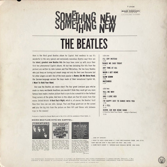 The Beatles : Something New (LP, Album, Mono,  Gl)