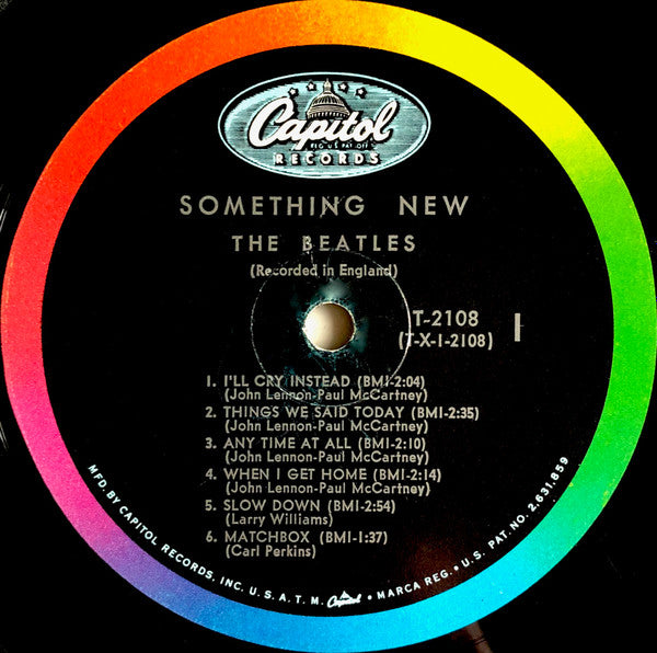 The Beatles : Something New (LP, Album, Mono,  Gl)