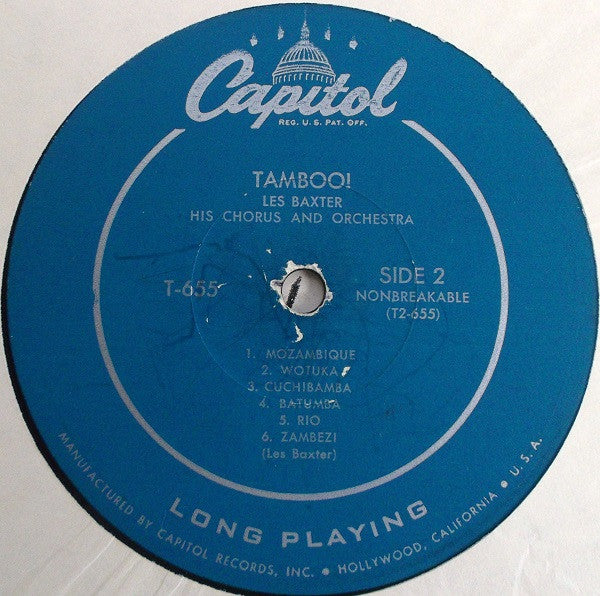 Les Baxter, His Chorus And Orchestra : Tamboo! (LP, Album, Mono)