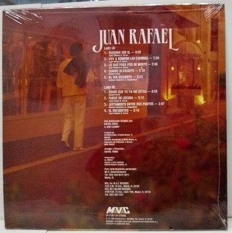 Juan Rafael : Fuego De Locura (LP, Album)