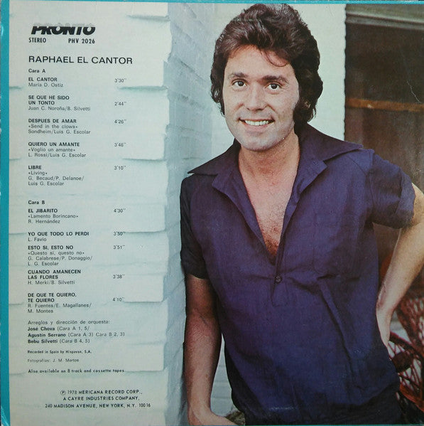 Raphael (2) : El Cantor (LP, Album)