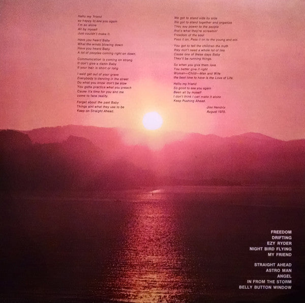 Jimi Hendrix : The Cry Of Love (LP, Album, RE, Gat)