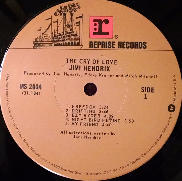 Jimi Hendrix : The Cry Of Love (LP, Album, RE, Gat)
