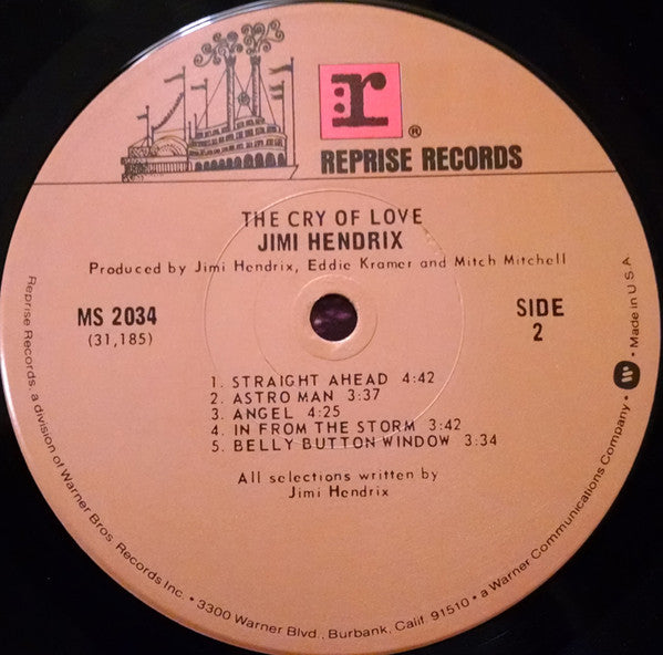 Jimi Hendrix : The Cry Of Love (LP, Album, RE, Gat)
