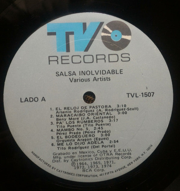 Various : Salsa Inolvidable (LP, Album, Comp)