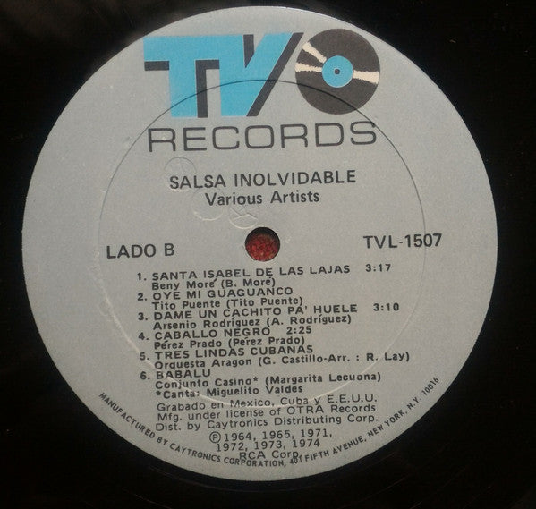 Various : Salsa Inolvidable (LP, Album, Comp)