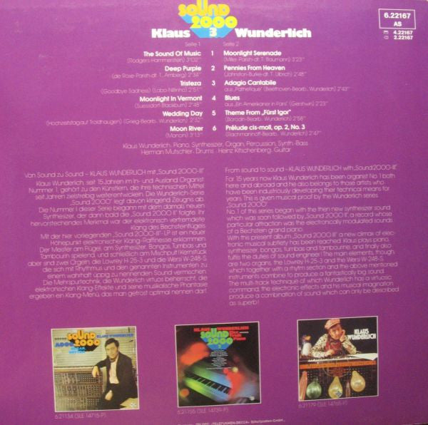 Klaus Wunderlich : Sound 2000 3 (The Electronic Sound Of Music) (LP, Album)