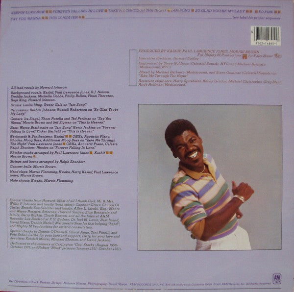 Howard Johnson : Keepin' Love New (LP, Album, Ind)