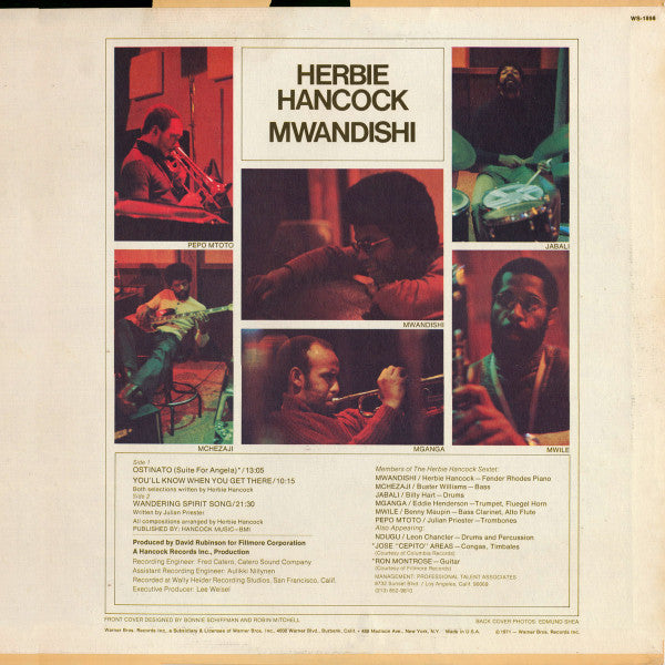Herbie Hancock : Mwandishi (LP, Album, RE)