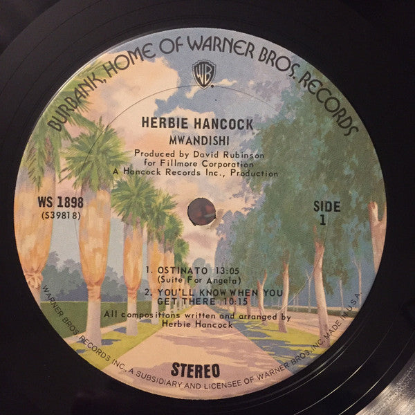 Herbie Hancock : Mwandishi (LP, Album, RE)