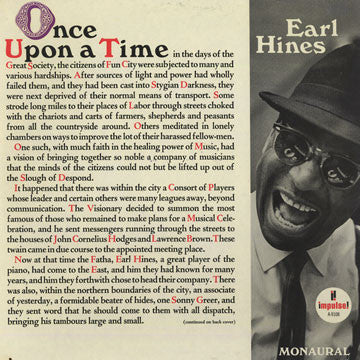 Earl Hines : Once Upon A Time (LP, Album, Mono)