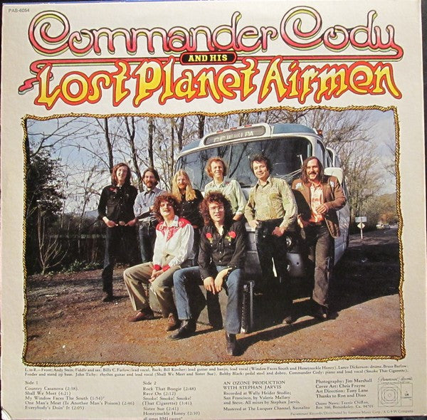 Commander Cody And His Lost Planet Airmen : Country Casanova (LP, Album, Ter)