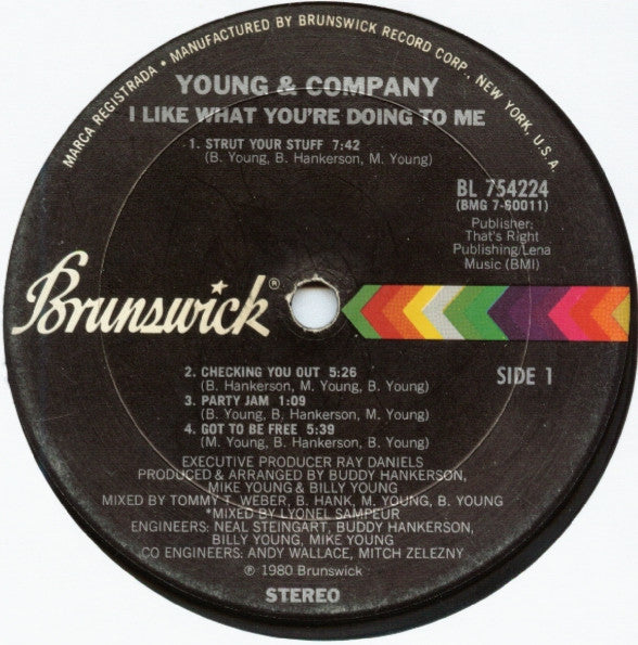 Young & Company : I Like What You're Doing To Me! (LP, Album, Pit)
