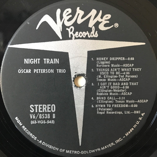 The Oscar Peterson Trio : Night Train (LP, Album, MGM)