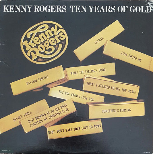 Kenny Rogers : Ten Years Of Gold (LP, Comp, RE)