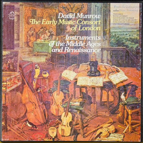 David Munrow, The Early Music Consort Of London : Instruments Of The Middle Ages And Renaissance (2xLP + Box, Boo)