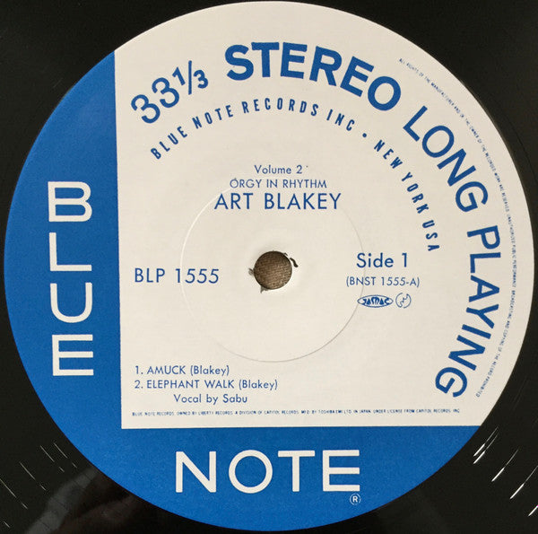 Art Blakey − Orgy In Rhythm - Volume Two